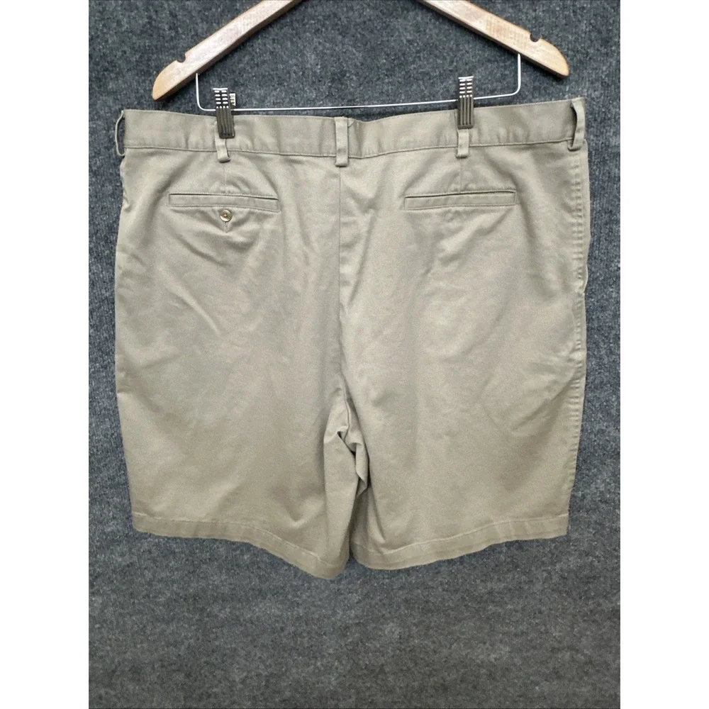 Nike Golf Mens Shorts 40 Khaki Tan Cotton Stretch Chino Flat Front Y2K